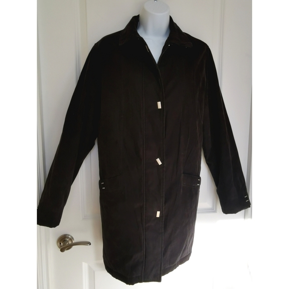 APROPOS black car coat faux suede feel - Picture 10 of 10
